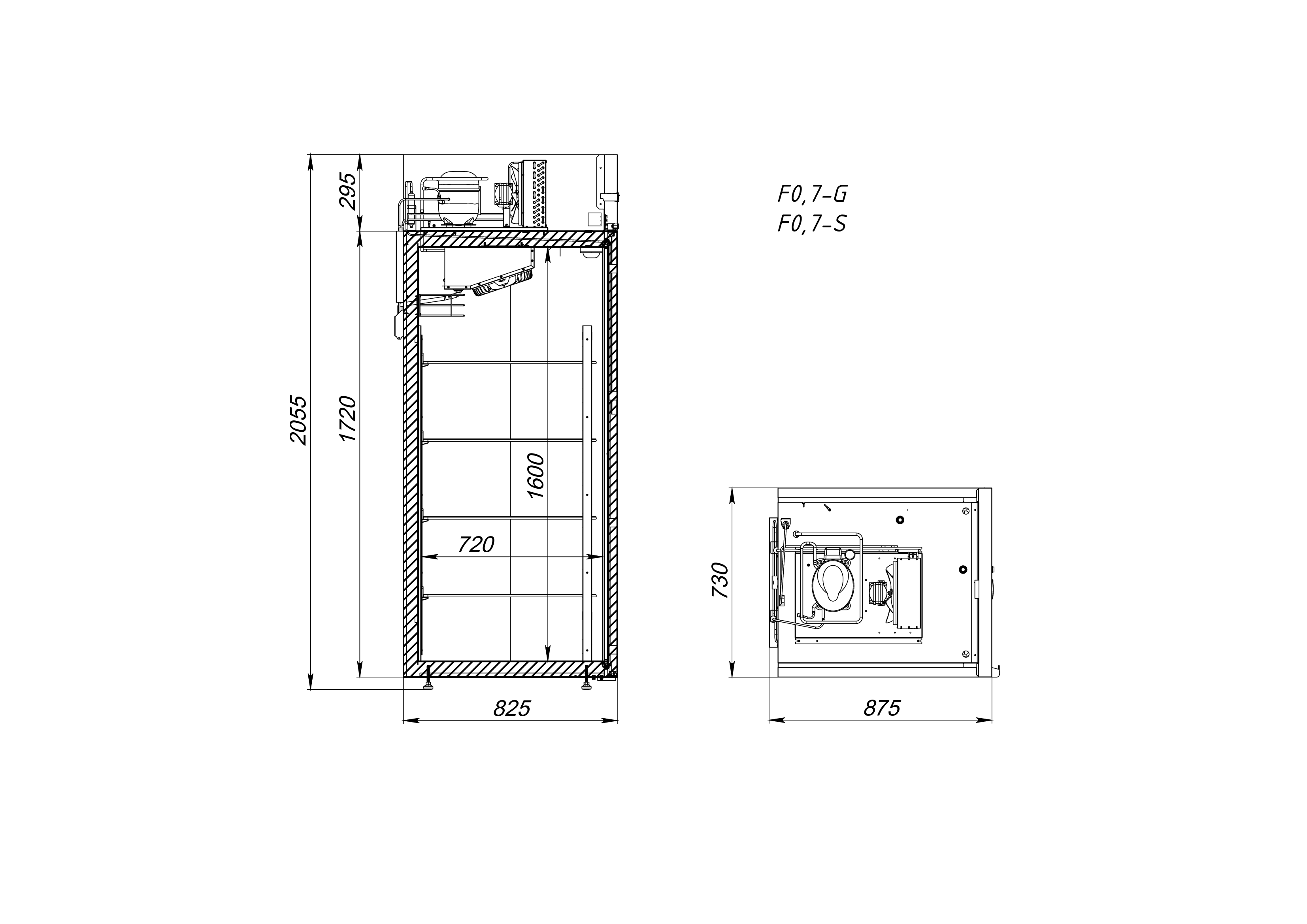 Морозильный шкаф Аркто F0.7-G