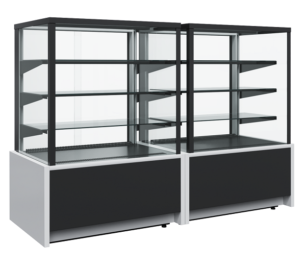 Витрина кондитерская нейтральная 0,9 Carboma Cube KC70 N 0,9-1 LIGHT 0102-0109