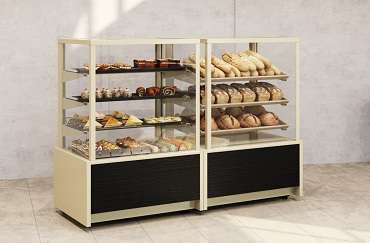Витрина хлебная Carboma KC70 N 0,6-1 LIGHT Bread 0102-0109 (со стеклом)