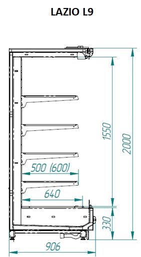 Холодильная горка Italfrigo Lazio L9 3750 Д
