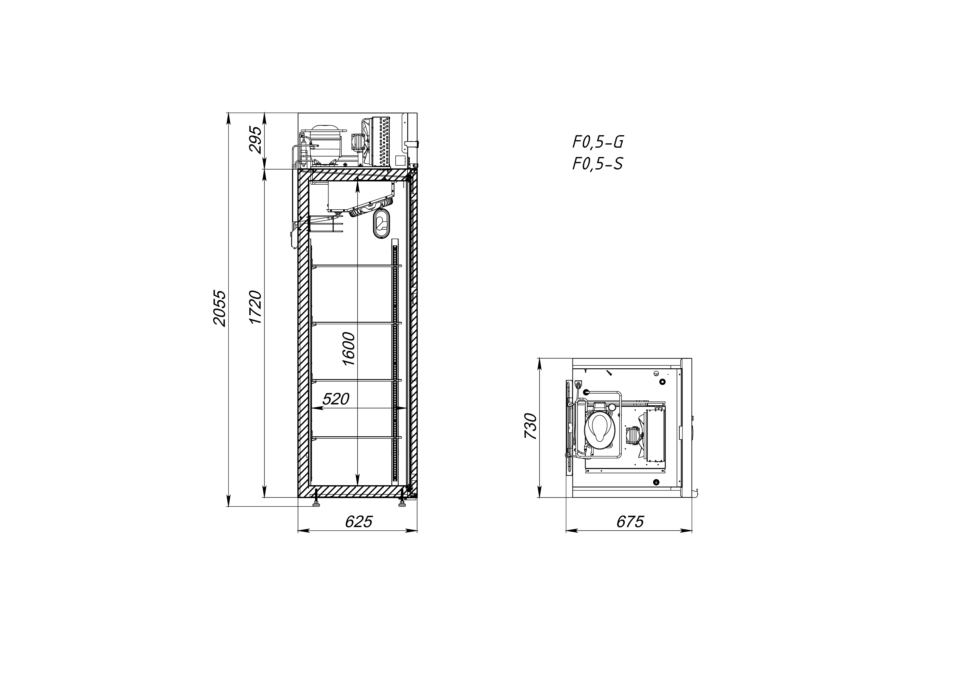 Морозильный шкаф Аркто F0.5-G