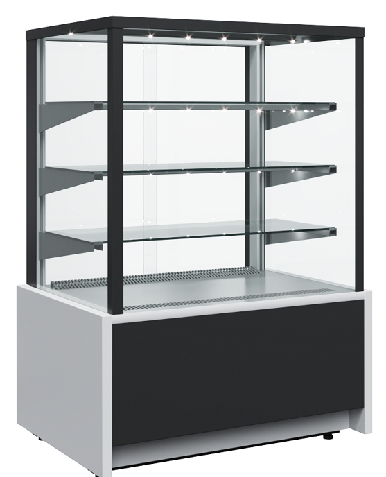 Витрина кондитерская нейтральная 0,6 Carboma Cube KC70 N 0,6-1 LIGHT 0102-0109