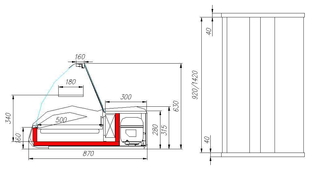 Настольная витрина Полюс A87 SM 1,5-1 0011-3020, 0012-1036 (ВХС-1,5 Арго)