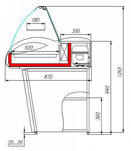 Подставка для настольной витрины Полюс A87 N 1,5-10 (1,5)