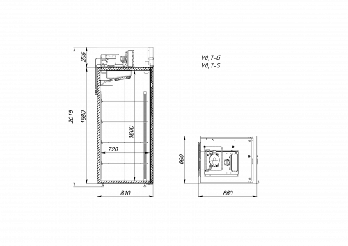 Шкаф холодильный Аркто V1.4-G